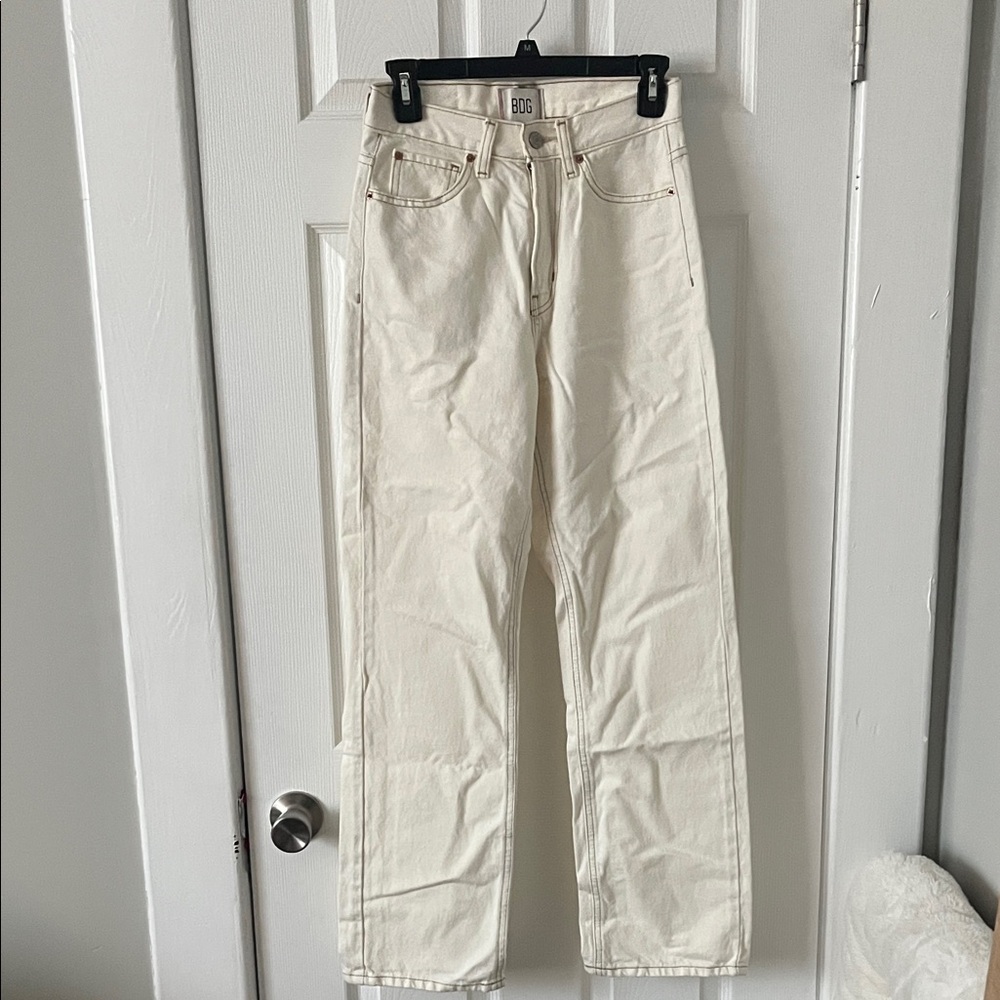 BDG Cream Denim Jeans